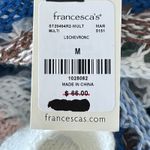 Francesca's Multicolor Crochet Bell Sleeve Fleur Tie Front Pullover NWT Photo 11