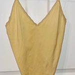 Forever 21 NWOT Light Yellow Lace Trim BodySuit Photo 0