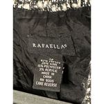 Rafaella  Ladies Button Down Wool Blend Career Layering Black White Jacket SZ 12 Photo 4