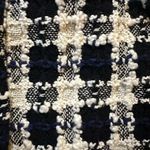 ZARA NWT black and white and blue tweed buttoned skirt large Photo 2