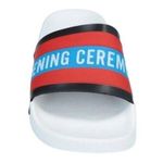 Opening Ceremony  White Rubber Printed Ace Pool Slides / Sandals 8 NIB Photo 1