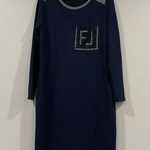 Letticia Polish Boutique Navy Dress Medium M Photo 0