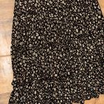 Chrysanthemum Elegant Black and White Floral Women's Maxi tired ruffle dress s Photo 3