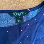 J.Crew Blue & Red Polka Dot Dress Cap Sleeve Pockets Women's Size 6 Photo 1