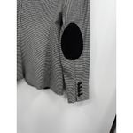 Tommy Hilfiger Womens Houndstooth Blazer Jacket Black White Elbow Patches Sz 12 Photo 5