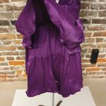 Gabrielle Union Ruffled Rosette Dress Womens Medium Plum Wedding Cocktail Party Purple Photo 10