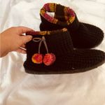 Cuddl Duds Cozy Multicolor Knit Slippers Photo 1