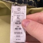 Balance Collection deep teal floral stamp high waist leggings size XL Photo 7