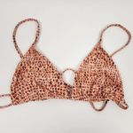l*space L* Brittany Triangle Bikini Top in Wild Bunch Orange Size XL Photo 1