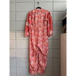 Womens Hannah Artwear 100% Silk Printed Josephine Jumpsuit size 4 Artsy Bohemian Pink Photo 2