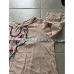 One World  Top Womens XL Pink Embroidered Boho Flowy Festival Embroidered Cottage Photo 4