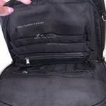 Black multi use pocketed card holder travel satchel handbag Photo 4