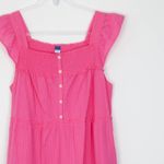 Old Navy Womens Smocked Tiered Midi Dress Size L Stretch Cottagecore Peasant Photo 1