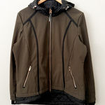 Free Country  | Jacket Coat Hood Super Softshell Quilted Brown Black | Large Photo 0