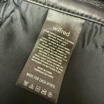 Wilfred Aritzia  Women Size 4 Black Faux Vegan Leather Straight Leg Melina Pants‎ Photo 6