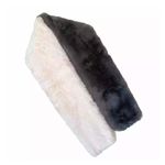 APPARIS ROXANNE Faux Fur Scarf Two Tone Gray Ivory Carbon Cozy Soft Slit OS NWT Photo 1