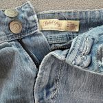 Faded Glory  Denim Cuffed Jean Shorts Womens 20W Light Wash Faded Distressed Y2K Photo 4