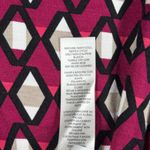 Chico's  Shirt Geometric Print Top 3/4 Sleeve V-Neck Blouse Diamond Pattern Size M Photo 8