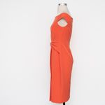 Lauren Ralph Lauren Coral Twist Detail Cocktail Dress Size 2 Orange Photo 4