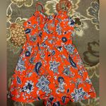 Xhilaration Blue and orange romper Photo 0