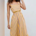 ASOS  crop top maxi dress yellow size US 8 Photo 1