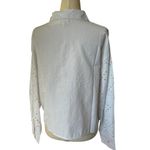 Remi James White Diamond Pattern Beads Crop Top Women Size Medium NWT | 63 Photo 1