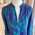 Amanda Uprichard Blue & Purple Silk Dress – Size Small Photo 1