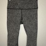 Lululemon Wunder Under Half Tight Black/White Size 8 Photo 0