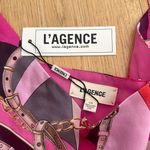 L'Agence  V Neck Cami Top Jane Size L Pink Purple Gold Photo 2
