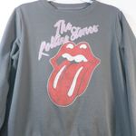 The Rolling Stones  Logo Graphic Sweatshirt - Heather Gray  Size L Photo 1