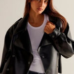 Free People  Alexis cropped vegan leather jacket black Photo 0