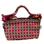 Vera Bradley 2009 Carnaby Floral The Gabby Quilted Tote Handbag Pink Boho Chic Photo 7