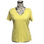 Talbots  The Tee Women’s M Butter Yellow Beach Coastal Preppy Minimalist Pima Photo 1