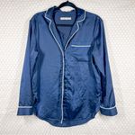 Abercrombie & Fitch  Dark Blue Satin‎ Pajama Set Photo 1