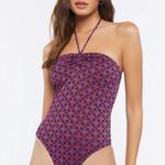 Forever 21 Geo Floral Halter Bodysuit Photo 2
