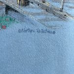 90s Cabin Sweatshirt by Northern Reflections Cabin Scenery Light Blue Size XL Photo 4