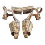 Urban Outfitters Raffia Block Heel Sandals Size US 10 Photo 3