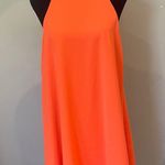 Gianni Bini Vibrant Orange -peachy Sleeveless halter Dress Photo 0