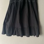 ASOS  sz 10‎ boho black spaghetti strap sheer waist embroidered mini dress Photo 8
