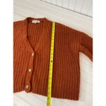 Willow and Wind Brown Ribbed Knit V Photo 3