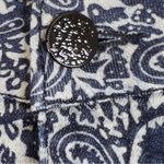 Beau Dawson Size 12 Navy Blue & Gray Denim Paisley Jeans 5 Pockets & Belt Loops Photo 5