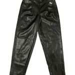 DKNY Nwt Pleather High Waisted Pants Gothic Motorcycle Punk Grunge Photo 0