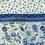 Skies Are Blue Womens Blue White Print Boho Flowy Lightweight Blouse Size XS Photo 9