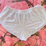 victoria's secret y2k vintage 2000s white mini lounge beach sleep shorts Photo 2