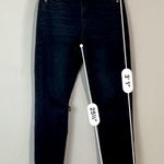 American Eagle  Women’s Distressed Straight Leg Mom Jean Black Size 4 EUC Photo 6