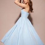 House Of CB ‎ AUDREY TUSCAN BLUE STRAPLESS MIDI SUNDRESS IN SIZE S nwot Photo 0