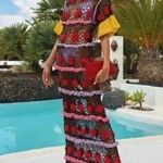 CeliaB Ambra Embroidered Midi Dress Black Womens XS Photo 0