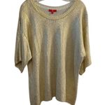 Ivanka Trump Women's Gold Shimmer Pullover Sweater XL Photo 0