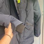 Sam Edelman Parka Jacket Womens XL Blue Faux Fur Trim Hoodie Full Zip B83 Photo 3