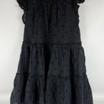 Wilfred Black Embroidered Tiered Midi Dress (M) Photo 0